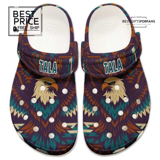Bald Eagle Crocs with Native-Inspired Aztec Pattern Special Edition Crocs