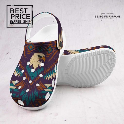 Bald Eagle Crocs with Native-Inspired Aztec Pattern Special Edition Crocs
