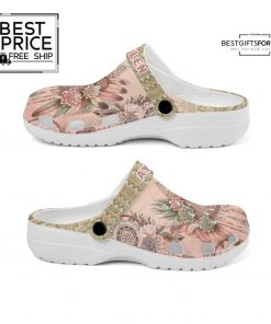 Custom Name Dreamcatcher Floral Clogs 4