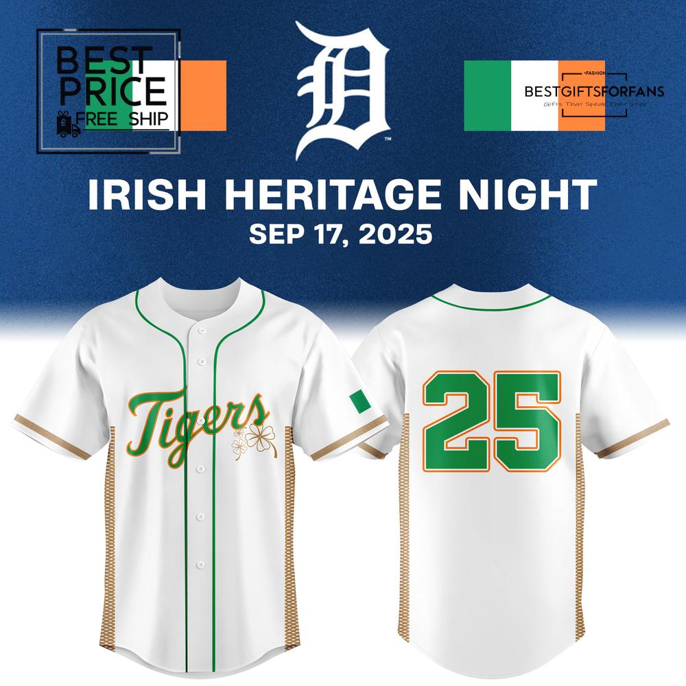 DET Irish Heritage Limited Edition Baseball Jersey DET Irish Heritage Limited Edition Baseball Jersey