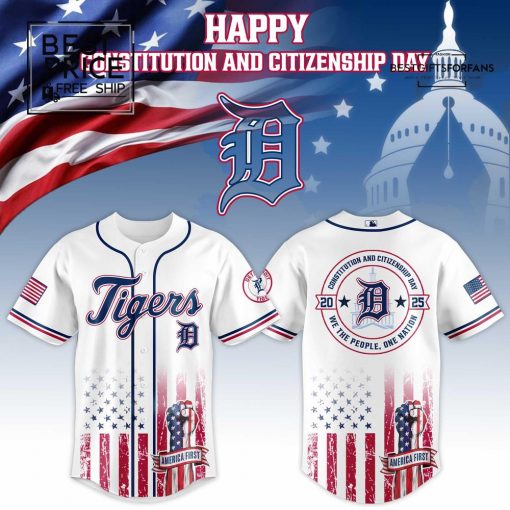 DET Special Happy Constitution and Citizenship Day Limited Edition Baseball Jersey