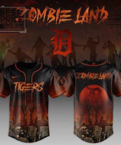 DET Special ZombieLand Limited Edition Baseball Jersey