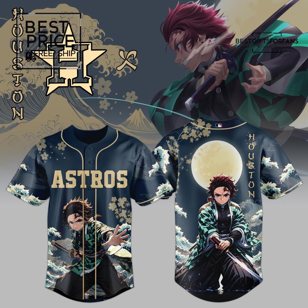 HOU x Water Breathing Limited Edition Baseball Jersey HOU x Water Breathing Limited Edition Baseball Jersey