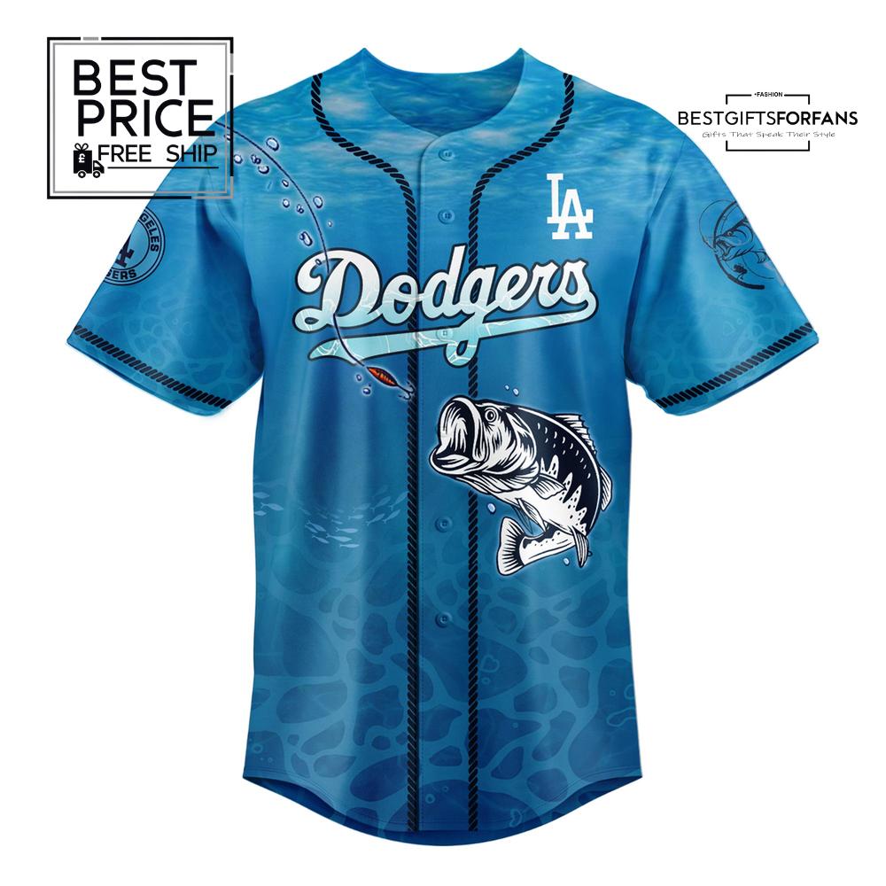 LAD Hook Line Jersey Fishing Spirit Limited Edition Baseball Jersey LAD Hook Line Jersey Fishing Spirit Limited Edition Baseball Jersey