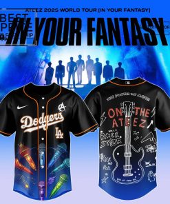 LAD x ATEEZ 2025 World Tour Jersey Limited Edition Baseball Jersey