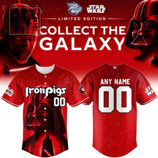 Lehigh Valley IronPigs x Star Wars 2025 Darth Vader Limited Edition Baseball Jersey