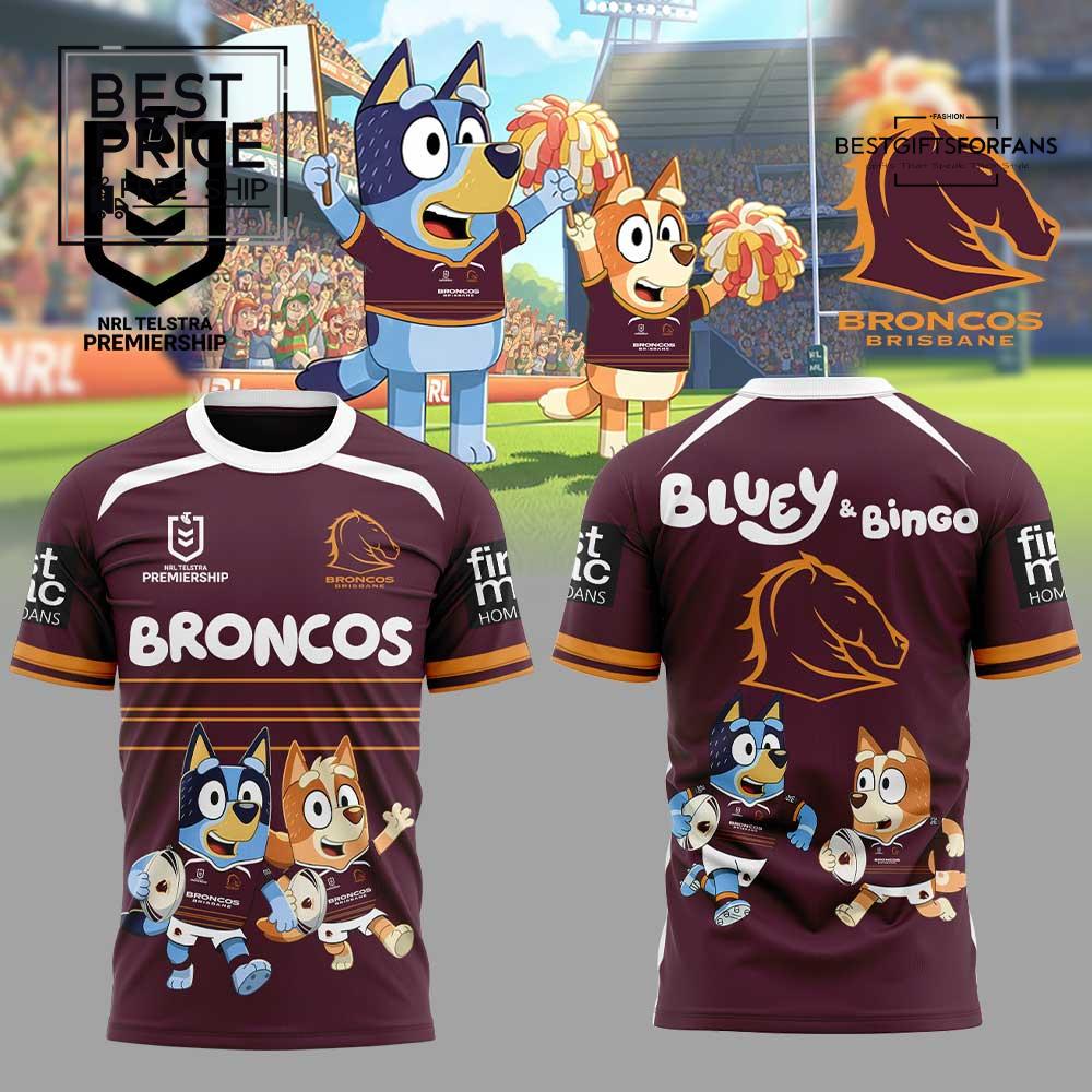 Brisbane Broncos x Bluey and Bingo Limited Edition T-Shirt Brisbane Broncos x Bluey and Bingo Limited Edition T-Shirt