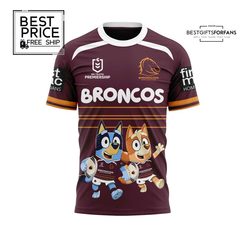Brisbane Broncos x Bluey and Bingo Limited Edition T-Shirt Brisbane Broncos x Bluey and Bingo Limited Edition T-Shirt