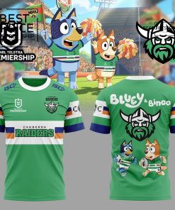 Canberra Raiders Bluey and Bingo Special Edition T-Shirt