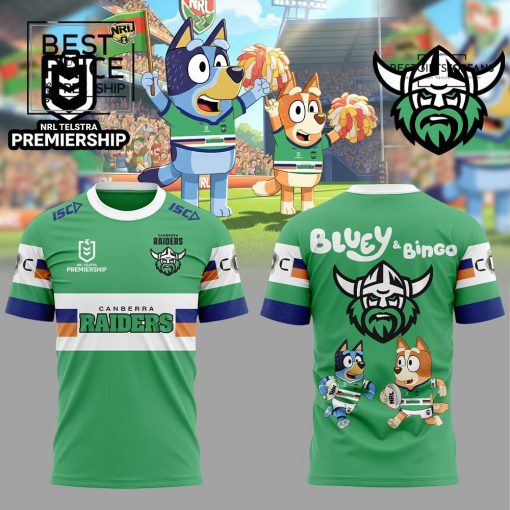 Canberra Raiders Bluey and Bingo Special Edition T-Shirt