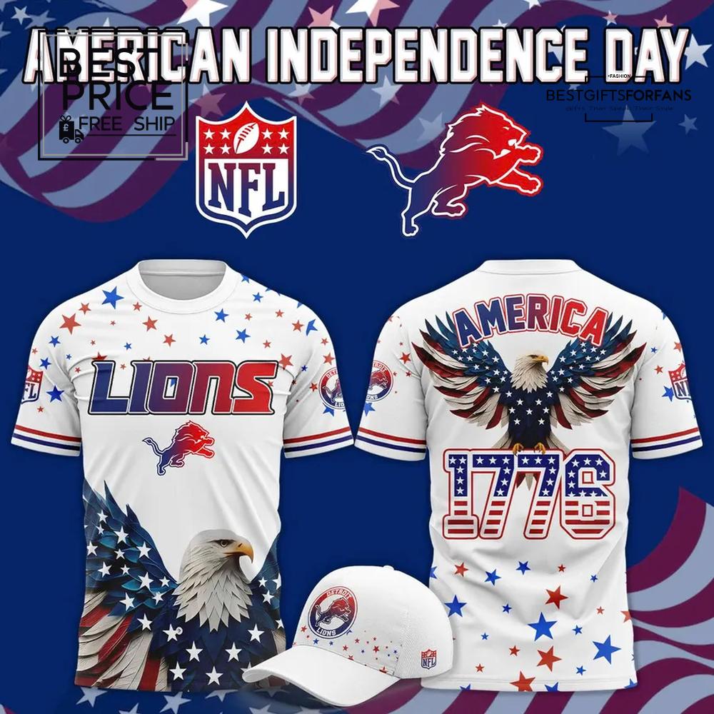 Detroit Lions Independence Day 2025 Limited Edition T-Shirt Detroit Lions Independence Day 2025 Limited Edition T-Shirt