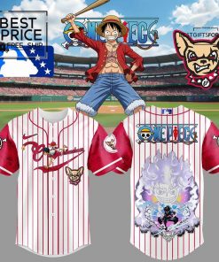 El Paso Chihuahuas x Straw Hat Luffy Gear 5 Limited Edition Baseball Jersey