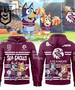 Manly Sea Eagles Bluey and Bingo Special Edition Hoodie