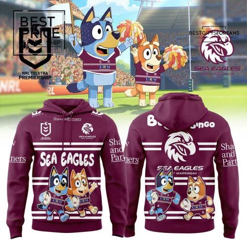 Manly Sea Eagles Bluey and Bingo Special Edition Hoodie