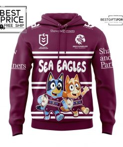 Manly Sea Eagles Bluey and Bingo Special Edition Hoodie