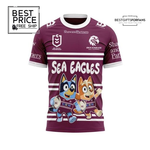 Manly Sea Eagles Bluey and Bingo Special Edition T-Shirt