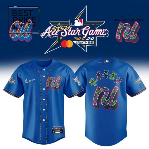 National League 2025 All-Star Grateful Dead Uniform Limited Edition Baseball Jersey
