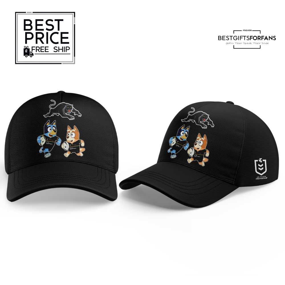 Penrith Panthers Bluey and Bingo Limited Edition T-Shirt Penrith Panthers Bluey and Bingo Limited Edition T-Shirt