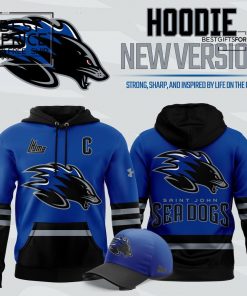Saint John Sea Dogs Hockey New 2025 Blue Special Edition Hoodie