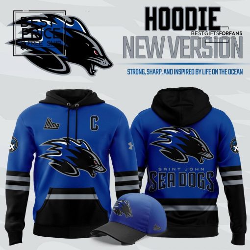 Saint John Sea Dogs Hockey New 2025 Blue Special Edition Hoodie