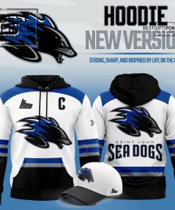 Saint John Sea Dogs Hockey New 2025 White Special Edition Hoodie