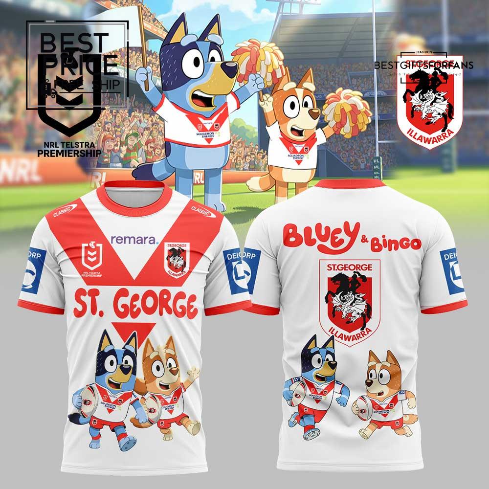 St. George Illawarra Dragons x Bluey and Bingo Limited Edition T-Shirt St. George Illawarra Dragons x Bluey and Bingo Limited Edition T-Shirt