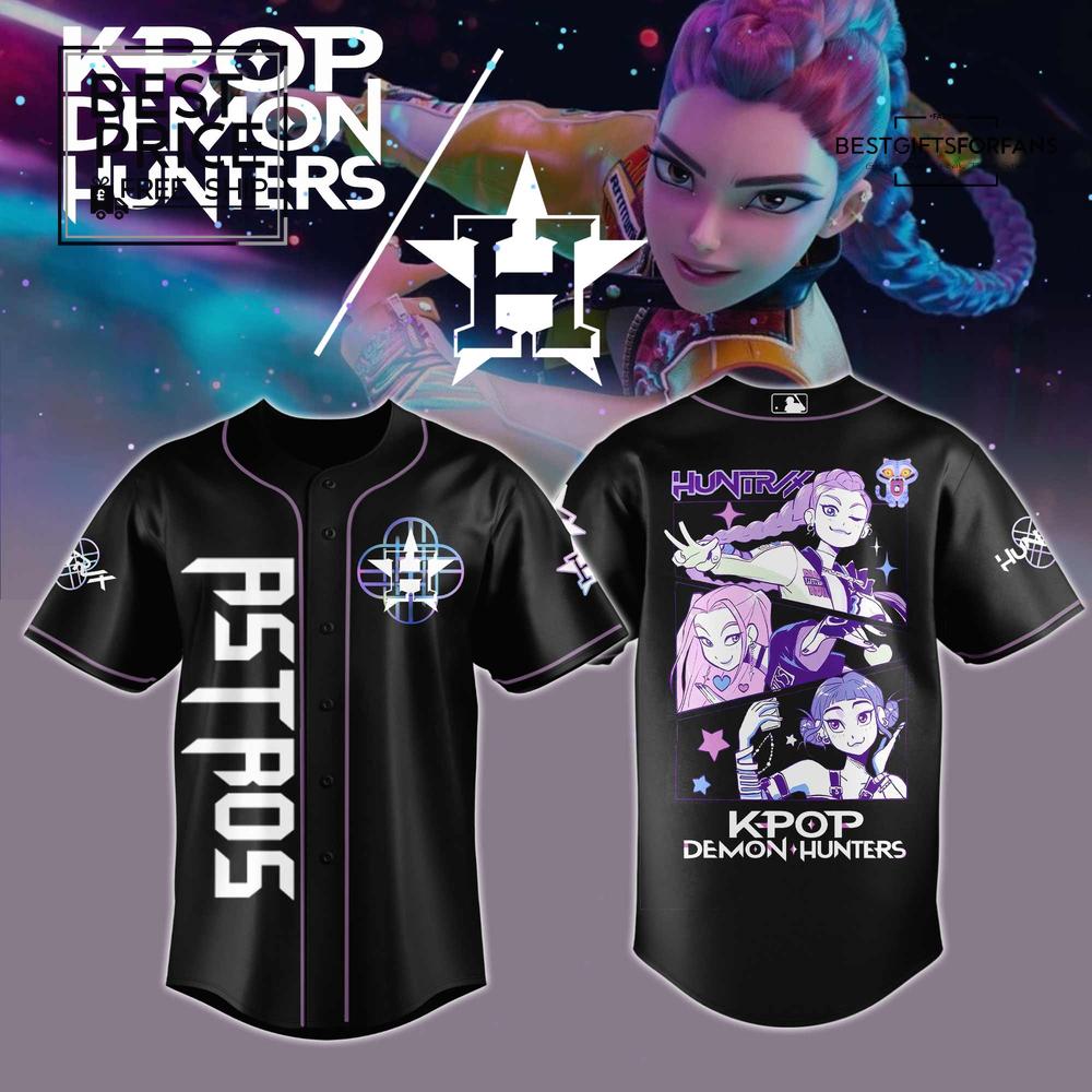 MLB x Astros K-Pop Demon Hunters Limited Edition Baseball Jersey