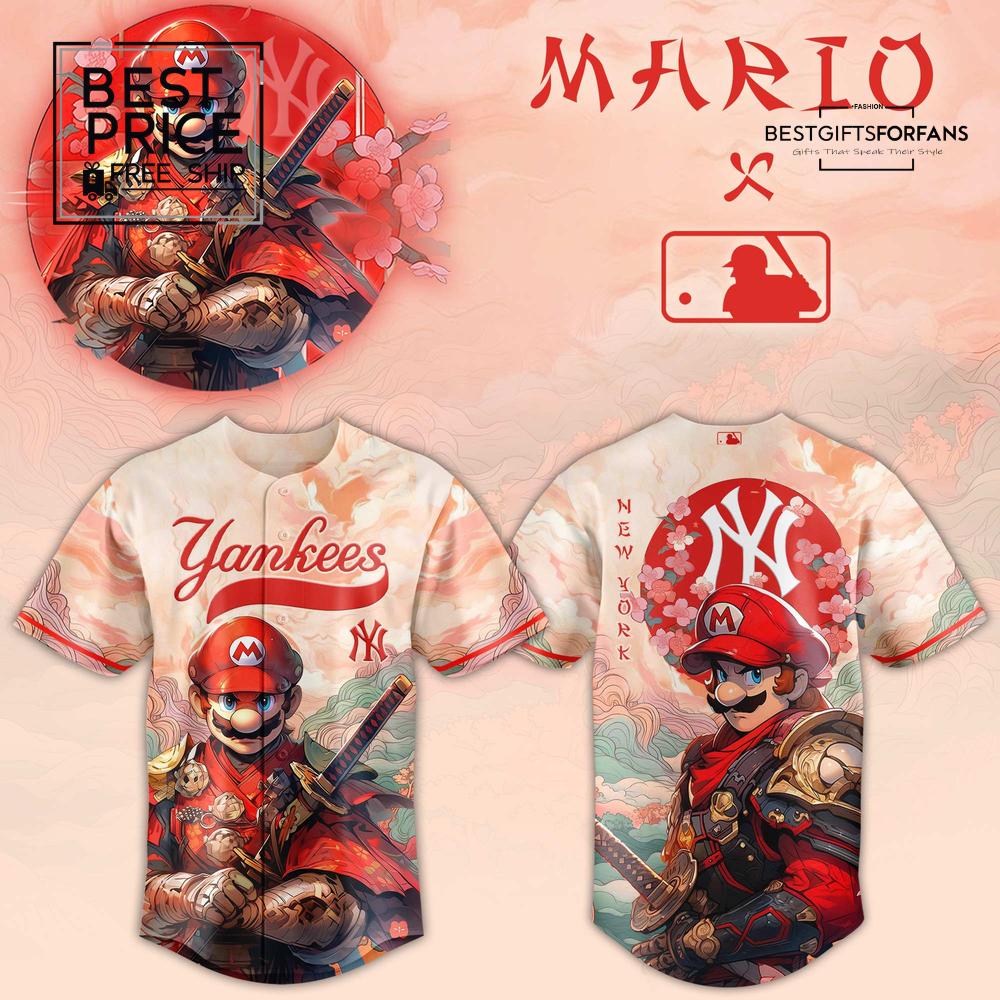 Mario x NYK Samurai Hero Limited Edition Baseball Jersey Mario x NYK Samurai Hero Limited Edition Baseball Jersey