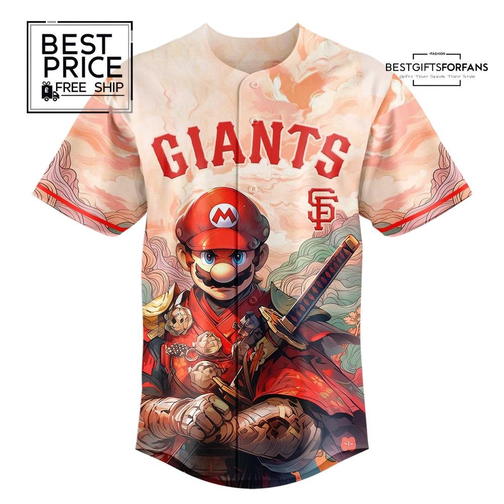 Mario x SF Samurai Hero Limited Edition Baseball Jersey Mario x SF Samurai Hero Limited Edition Baseball Jersey