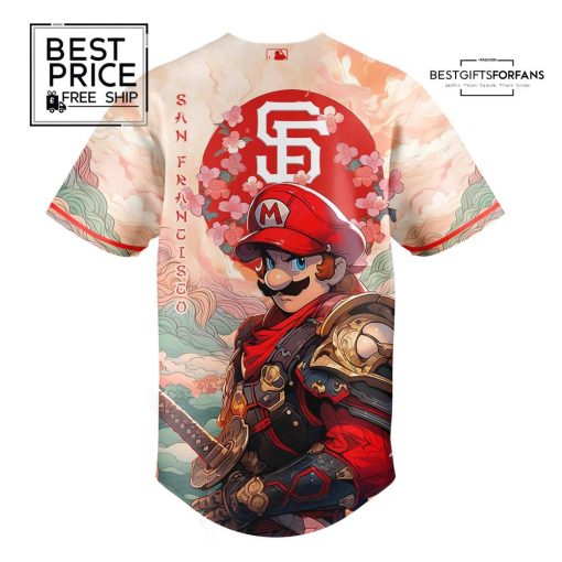Mario x SF Samurai Hero Limited Edition Baseball Jersey