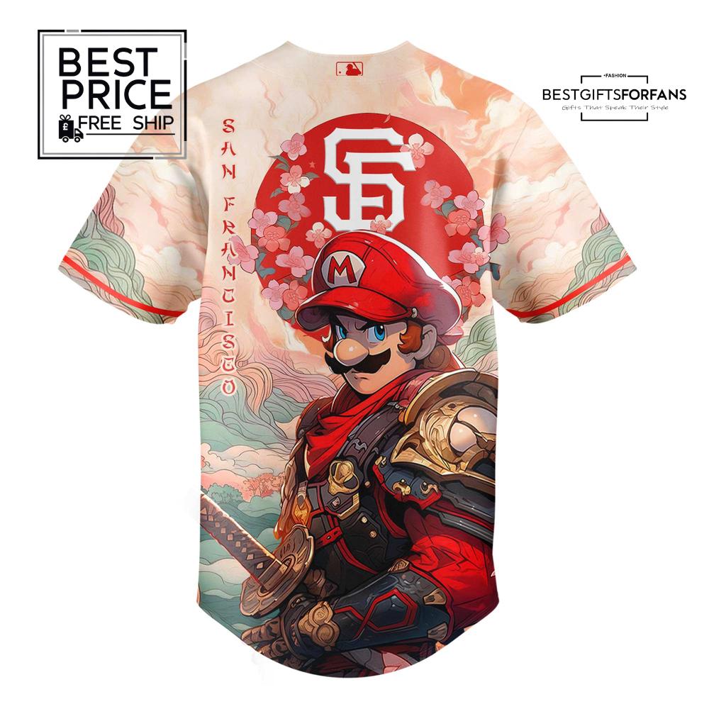 Mario x SF Samurai Hero Limited Edition Baseball Jersey Mario x SF Samurai Hero Limited Edition Baseball Jersey