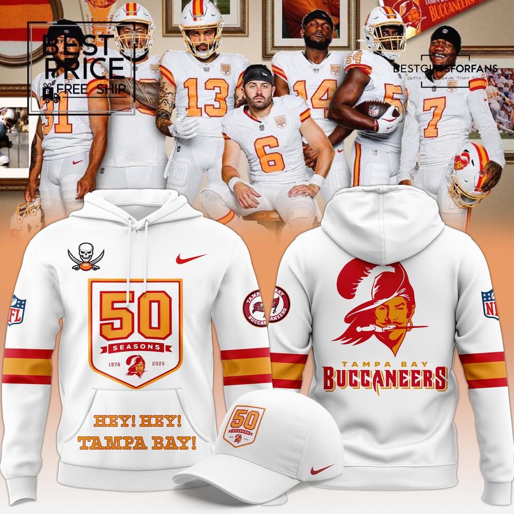 Men's White '76 Tampa Bay Buccaneers Game Special Edition Hoodie