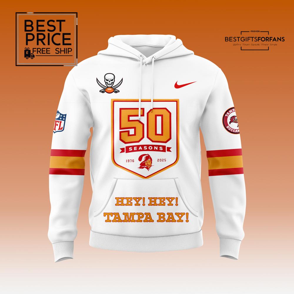 Men's White '76 Tampa Bay Buccaneers Game Special Edition Hoodie