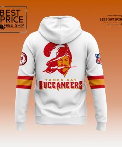 Men's White 76 Tampa Bay Buccaneers Game Hoodie 3