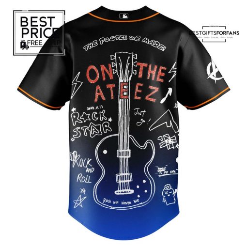 NYM x ATEEZ 2025 World Tour Jersey Limited Edition Baseball Jersey