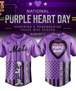 NYM x Purple Heart Day Jersey Limited Edition Baseball Jersey
