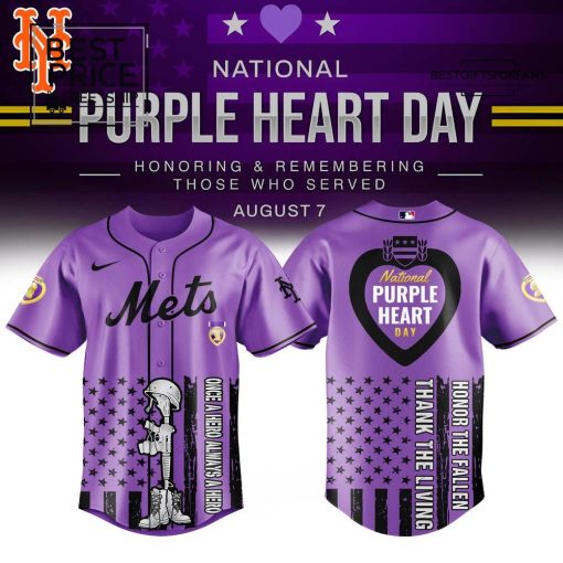 NYM x Purple Heart Day Jersey Limited Edition Baseball Jersey