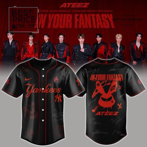 NYY MLB x ATEEZ 2025 WORLD TOUR Limited Edition Baseball Jersey