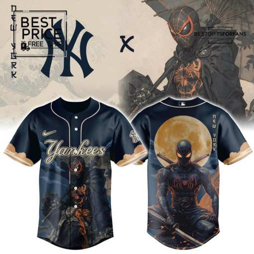  NYY MLB x Spider-Man Limited Edition Baseball Jersey