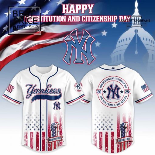 NYY Special Happy Constitution and Citizenship Day Limited Edition Baseball Jersey