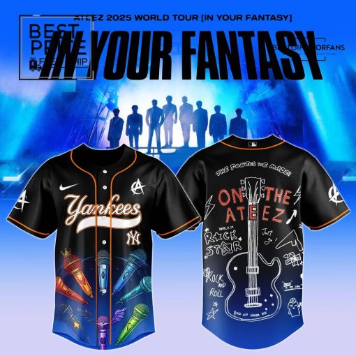 NYY x ATEEZ 2025 World Tour Limited Edition Baseball Jersey