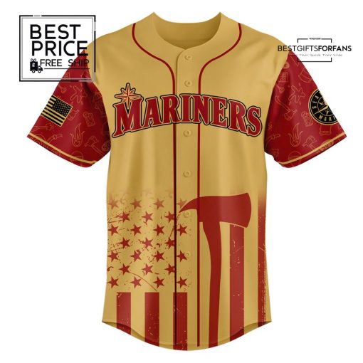 Seattle Mariners Firefighter Appreciation Limited Edition Baseball Jersey